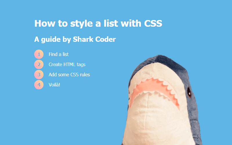 CSS List Style: 20+ examples